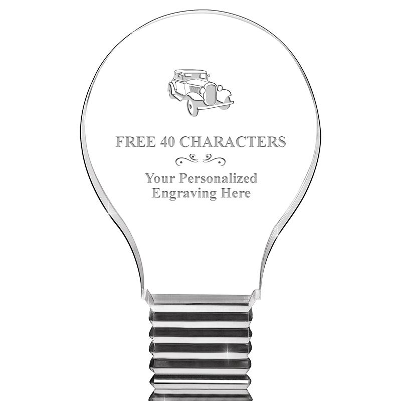 6" LIGHT BULB ACRYLIC