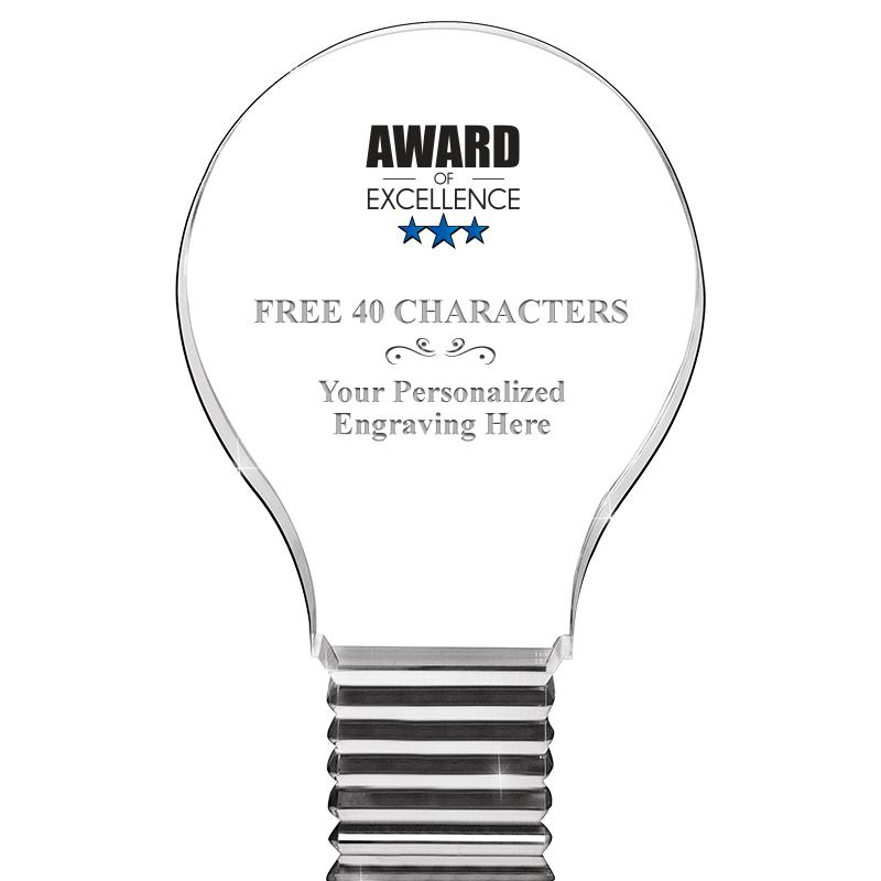 6" LIGHT BULB ACRYLIC