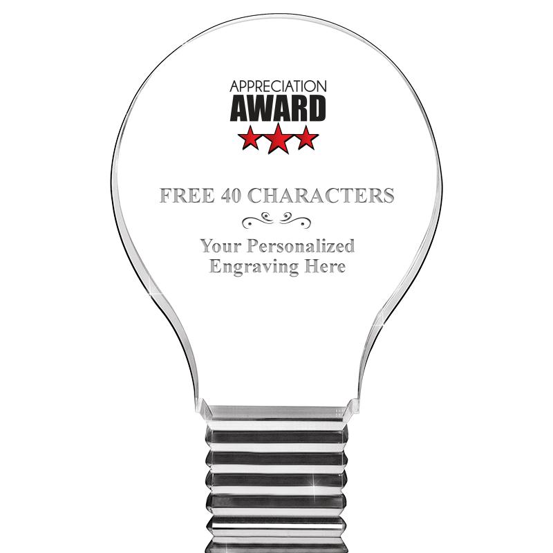 6" LIGHT BULB ACRYLIC