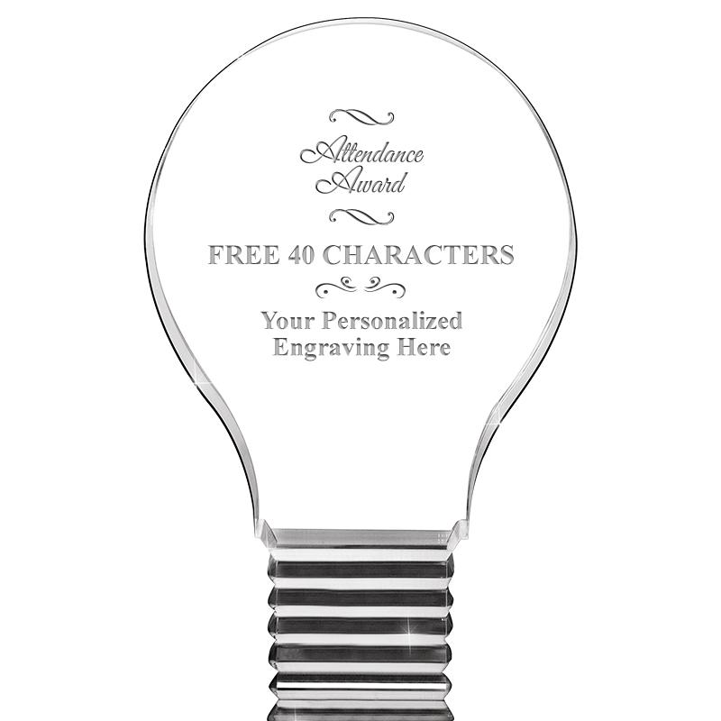 6" LIGHT BULB ACRYLIC