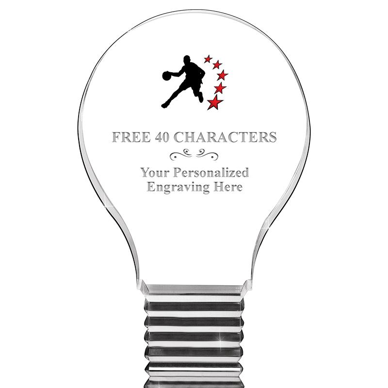 6" LIGHT BULB ACRYLIC