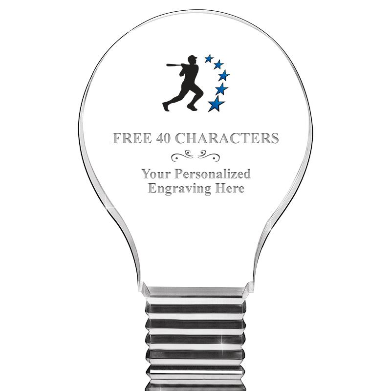 6" LIGHT BULB ACRYLIC