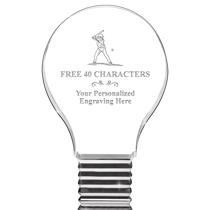 6" LIGHT BULB ACRYLIC