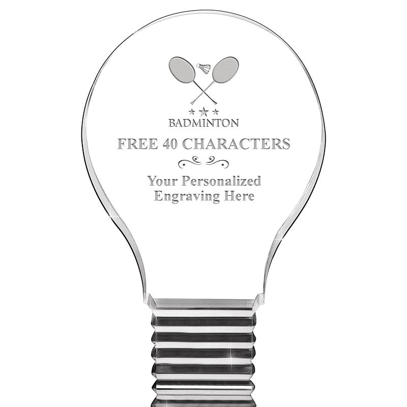 6" LIGHT BULB ACRYLIC