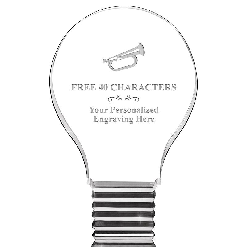 6" LIGHT BULB ACRYLIC