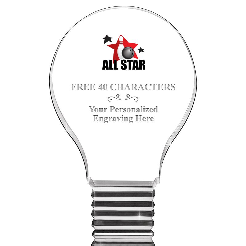 6" LIGHT BULB ACRYLIC