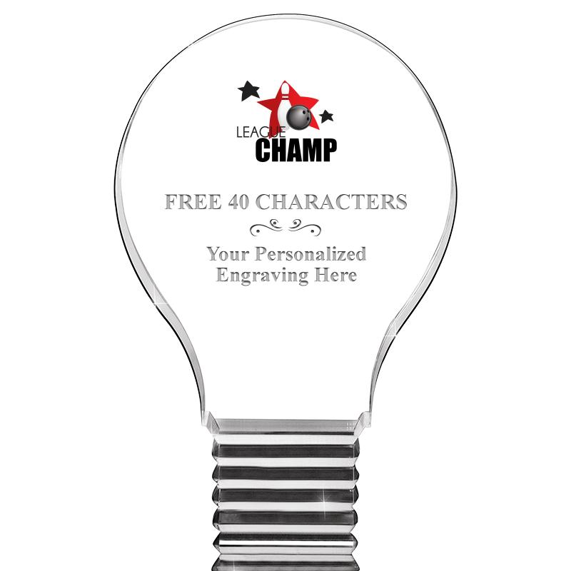 6" LIGHT BULB ACRYLIC