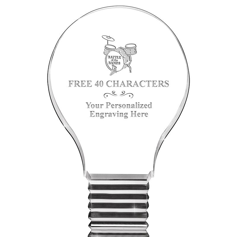 6" LIGHT BULB ACRYLIC