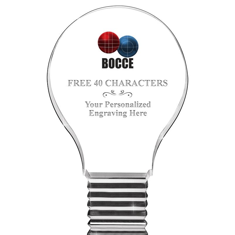 6" LIGHT BULB ACRYLIC