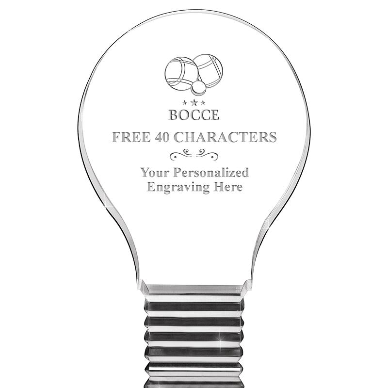 6" LIGHT BULB ACRYLIC