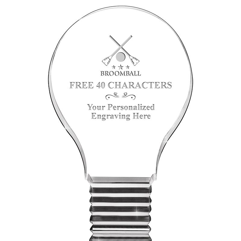 6" LIGHT BULB ACRYLIC