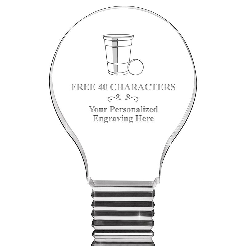 6" LIGHT BULB ACRYLIC