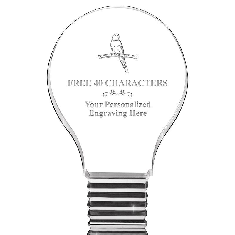 6" LIGHT BULB ACRYLIC