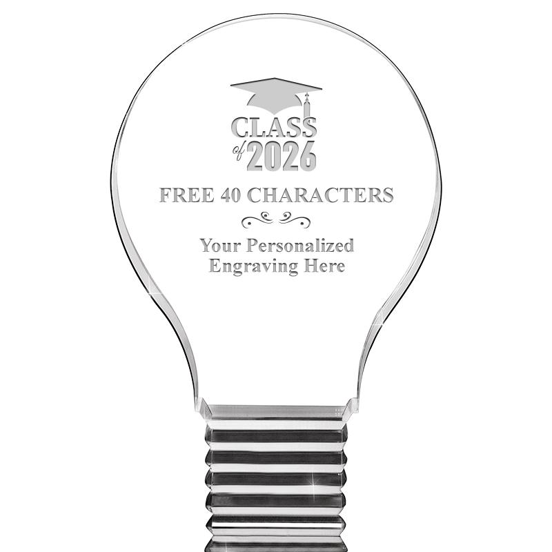 6" LIGHT BULB ACRYLIC