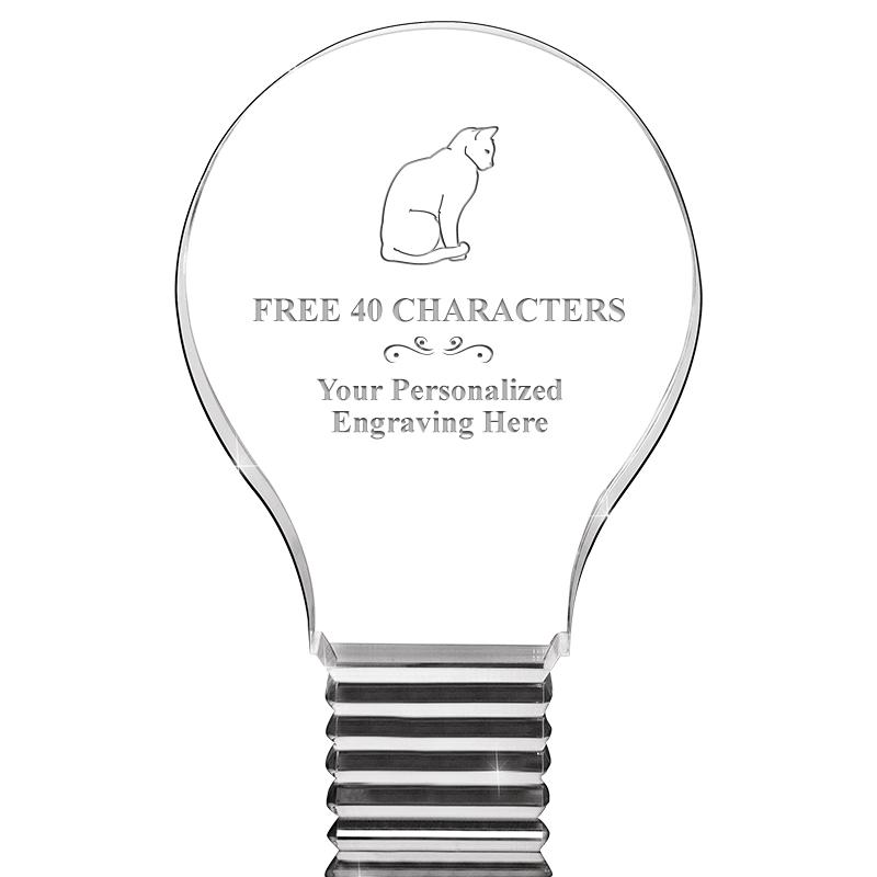 6" LIGHT BULB ACRYLIC