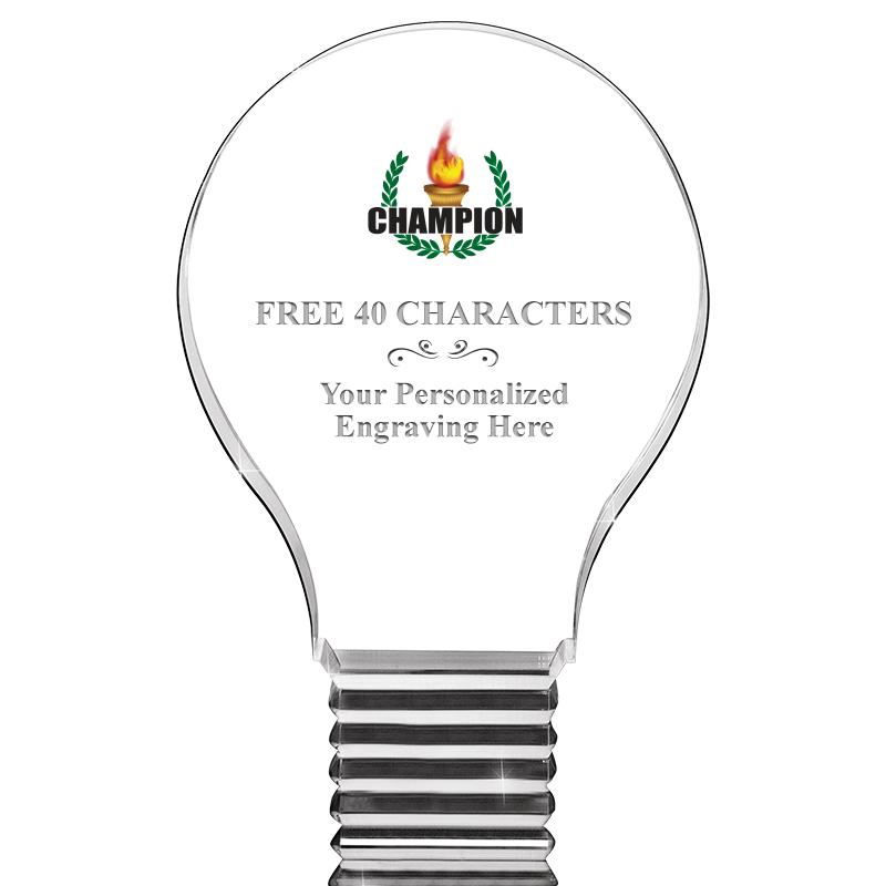 6" LIGHT BULB ACRYLIC