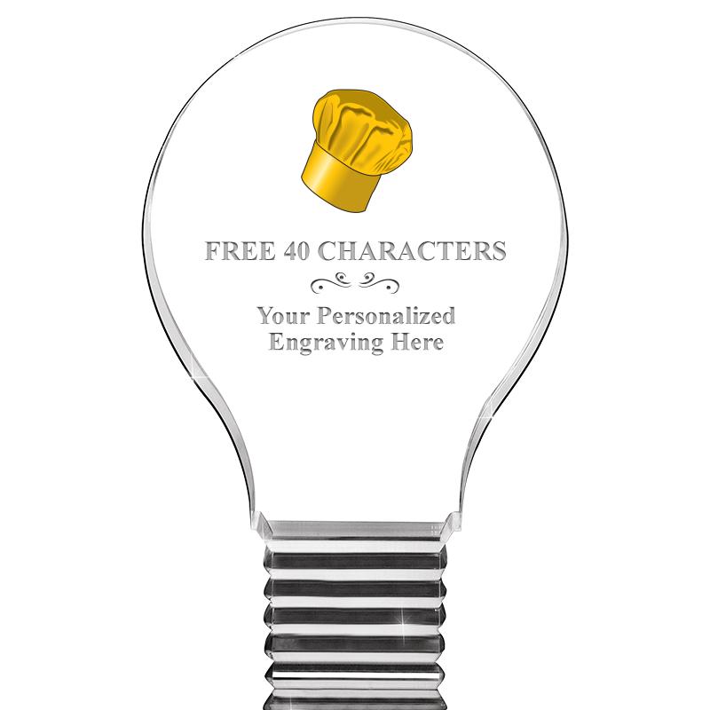 6" LIGHT BULB ACRYLIC