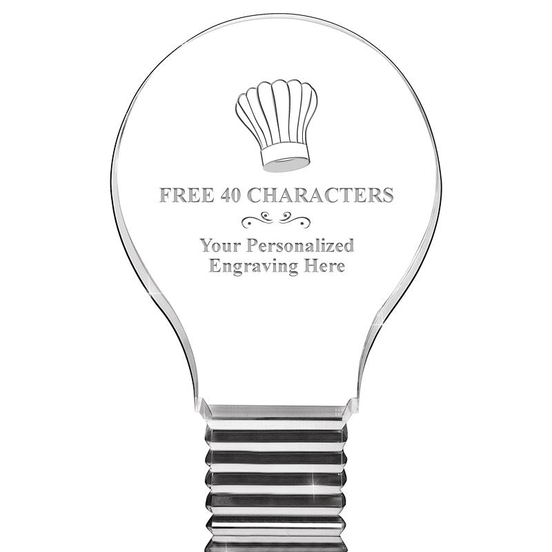 6" LIGHT BULB ACRYLIC