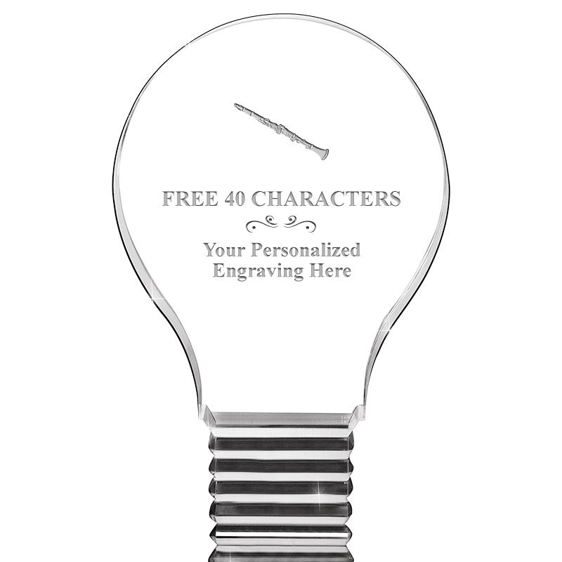 6" LIGHT BULB ACRYLIC