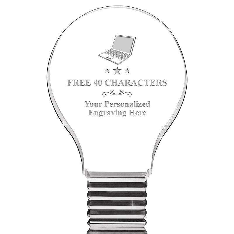 6" LIGHT BULB ACRYLIC