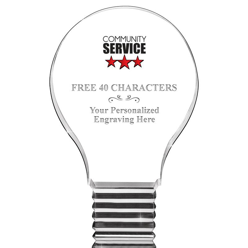 6" LIGHT BULB ACRYLIC