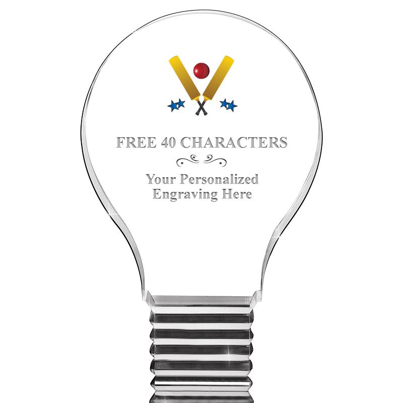 6" LIGHT BULB ACRYLIC