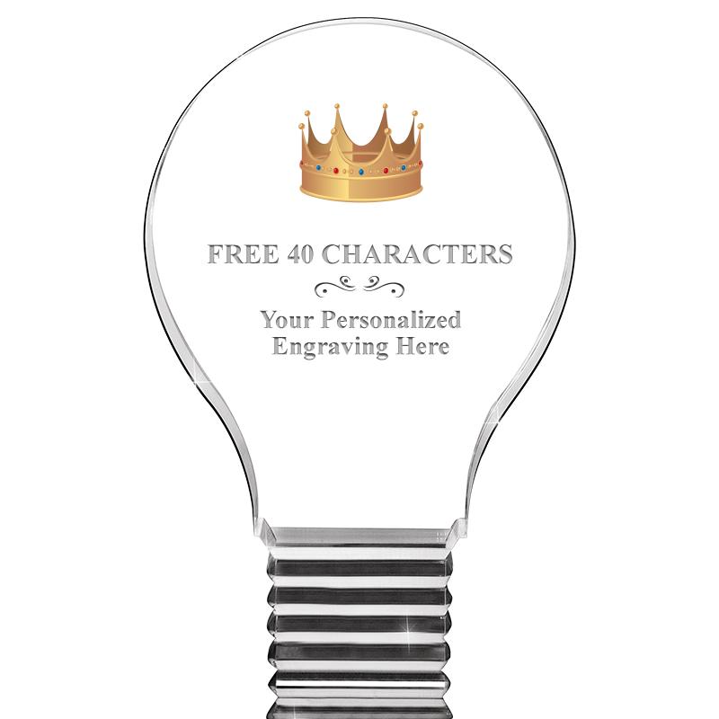 6" LIGHT BULB ACRYLIC