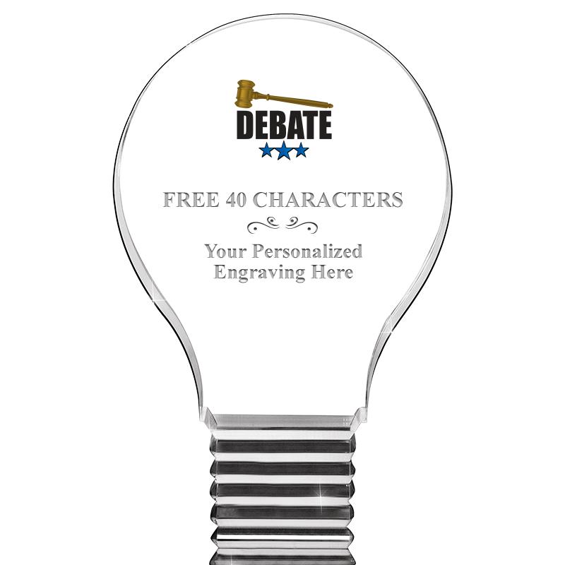 6" LIGHT BULB ACRYLIC