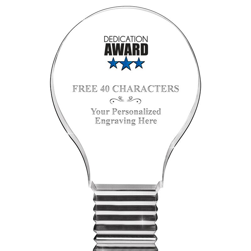 6" LIGHT BULB ACRYLIC