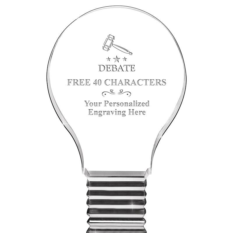 6" LIGHT BULB ACRYLIC