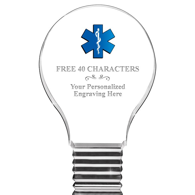 6" LIGHT BULB ACRYLIC