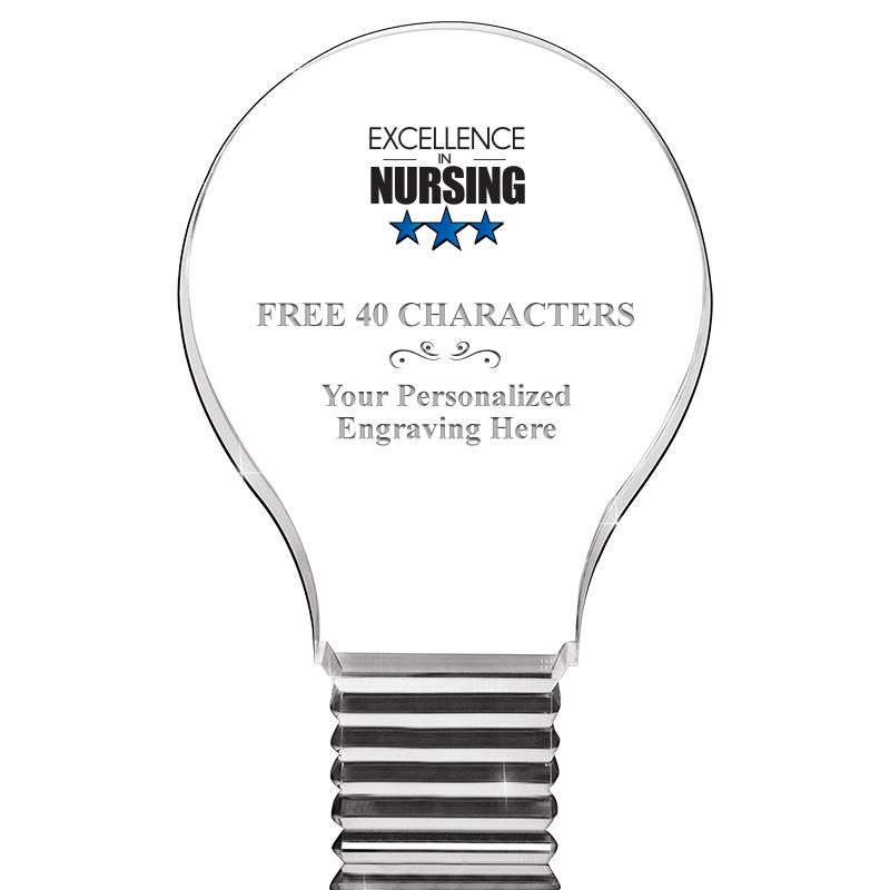 6" LIGHT BULB ACRYLIC