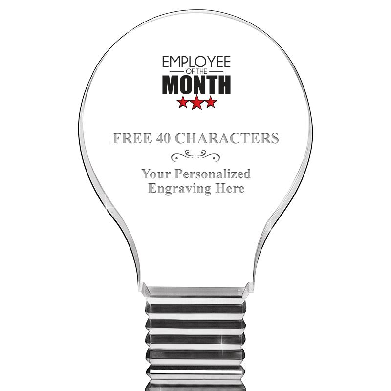 6" LIGHT BULB ACRYLIC