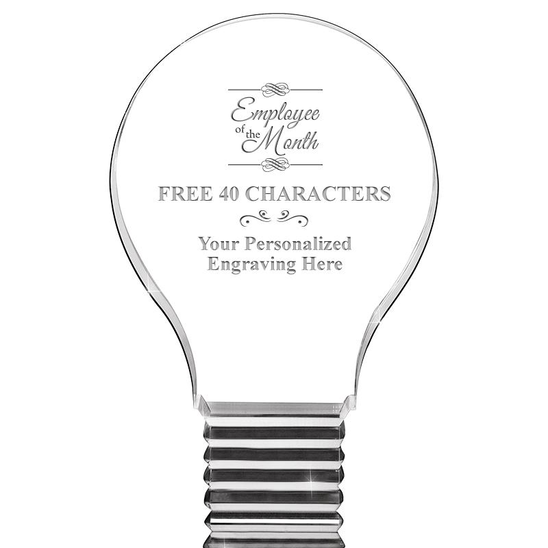 6" LIGHT BULB ACRYLIC