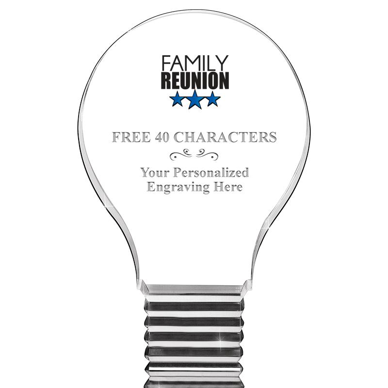 6" LIGHT BULB ACRYLIC