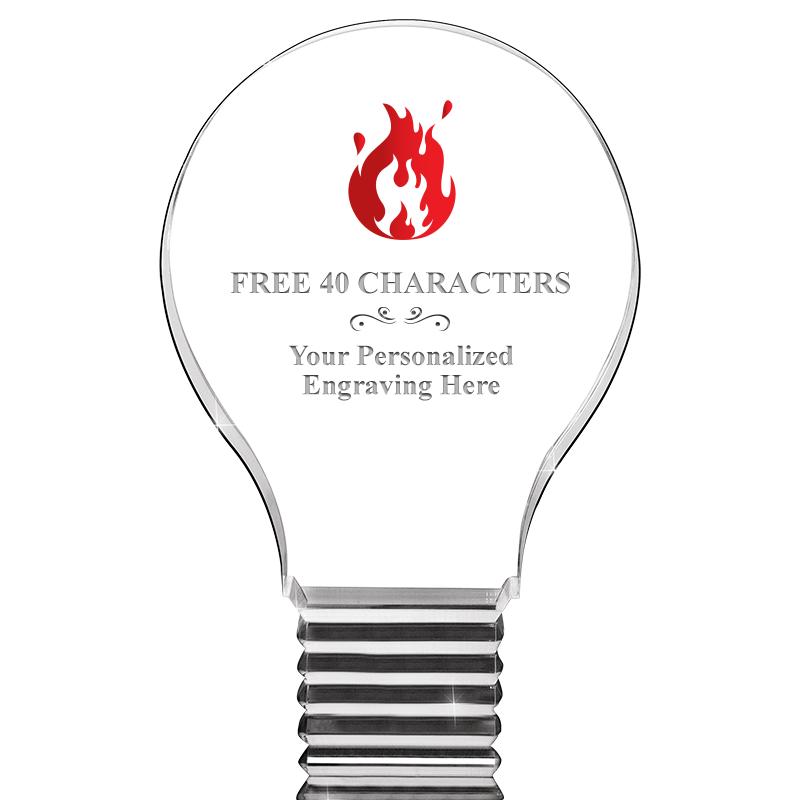 6" LIGHT BULB ACRYLIC