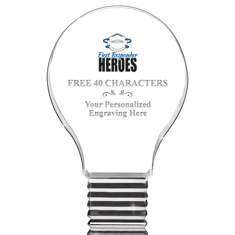 6" LIGHT BULB ACRYLIC