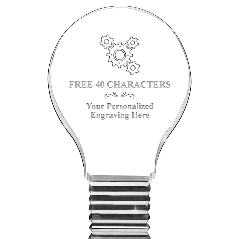 6" LIGHT BULB ACRYLIC