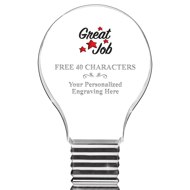 6" LIGHT BULB ACRYLIC