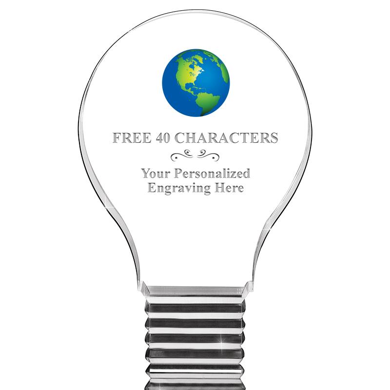 6" LIGHT BULB ACRYLIC