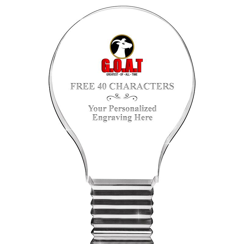 6" LIGHT BULB ACRYLIC