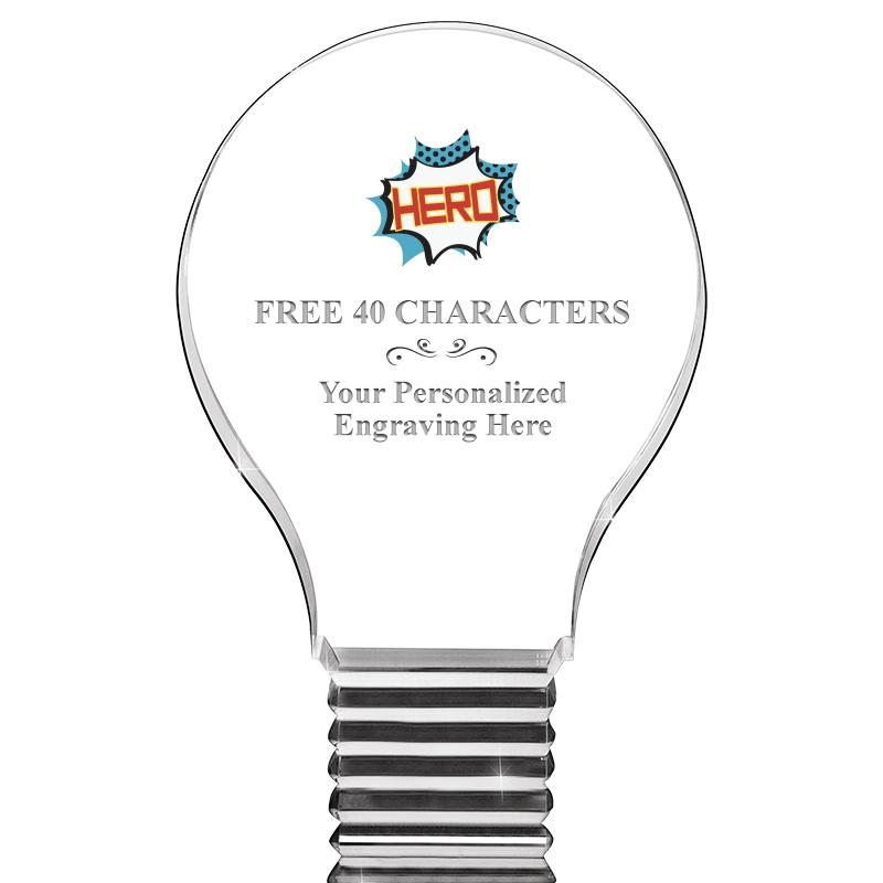 6" LIGHT BULB ACRYLIC