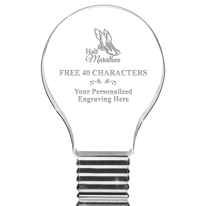 6" LIGHT BULB ACRYLIC