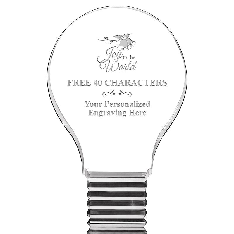 6" LIGHT BULB ACRYLIC