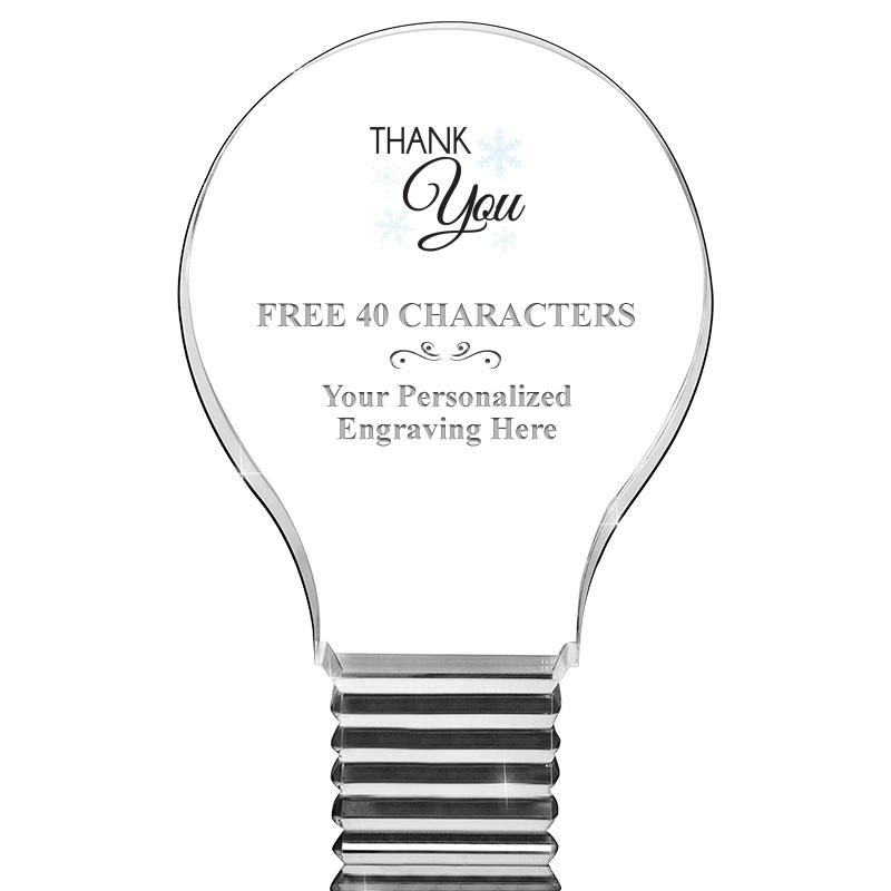 6" LIGHT BULB ACRYLIC