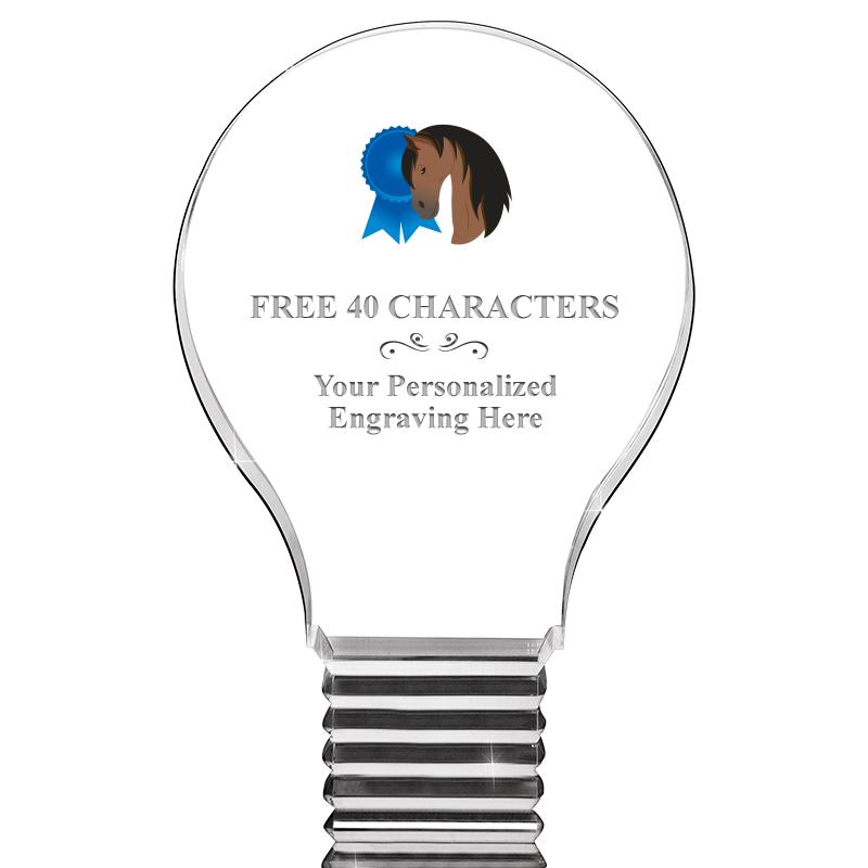 6" LIGHT BULB ACRYLIC