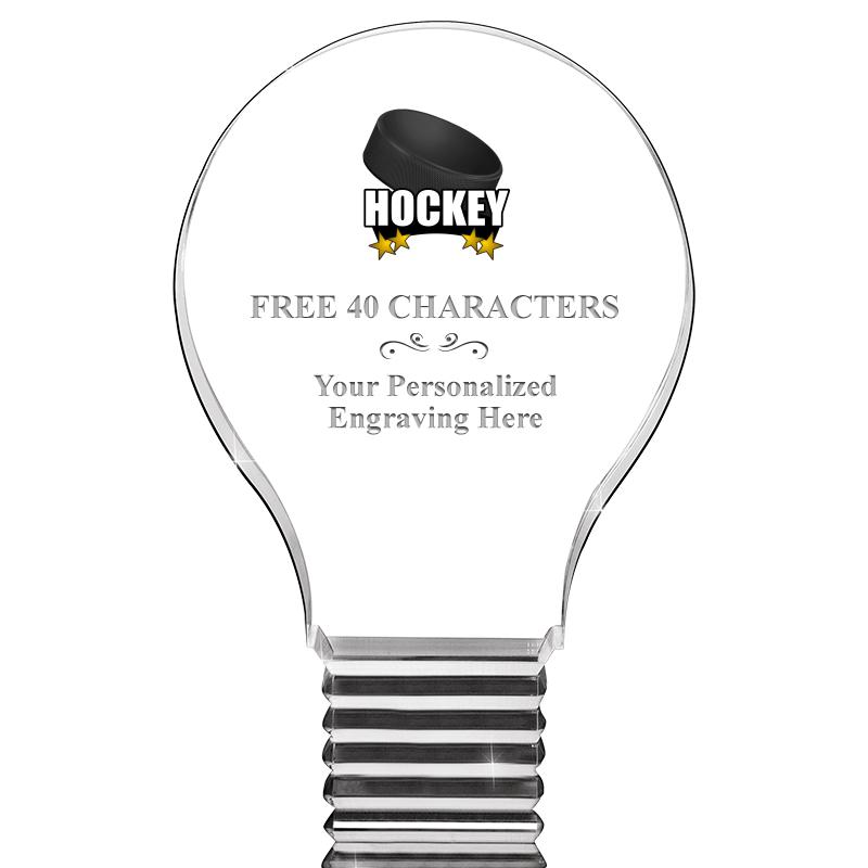 6" LIGHT BULB ACRYLIC