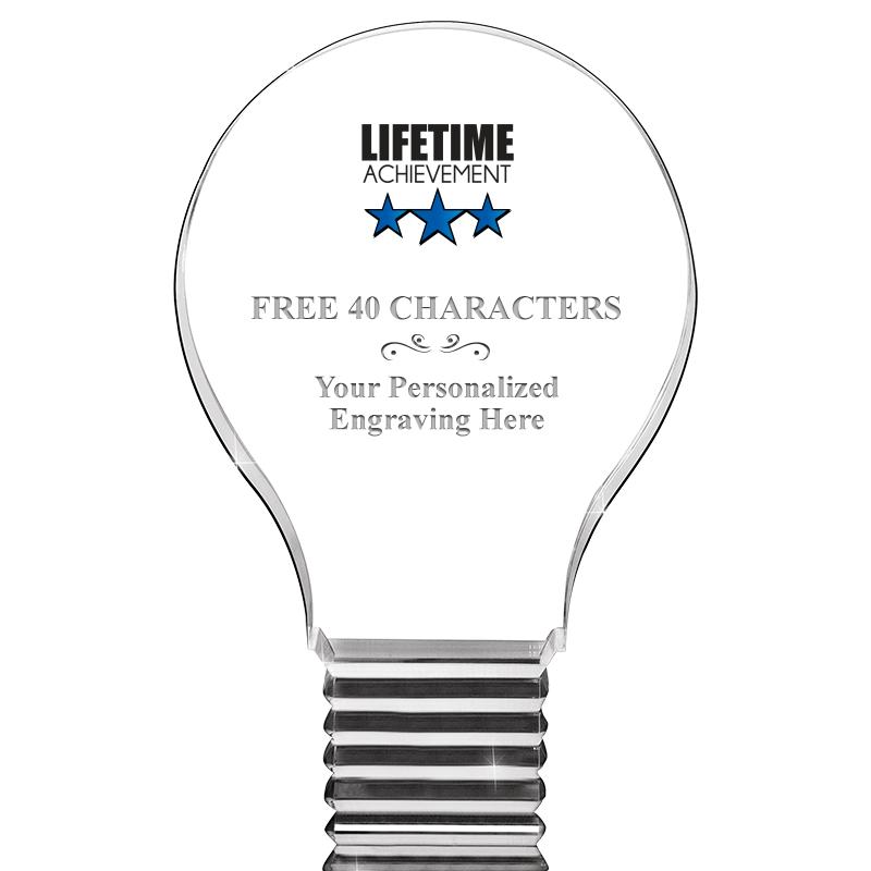 6" LIGHT BULB ACRYLIC