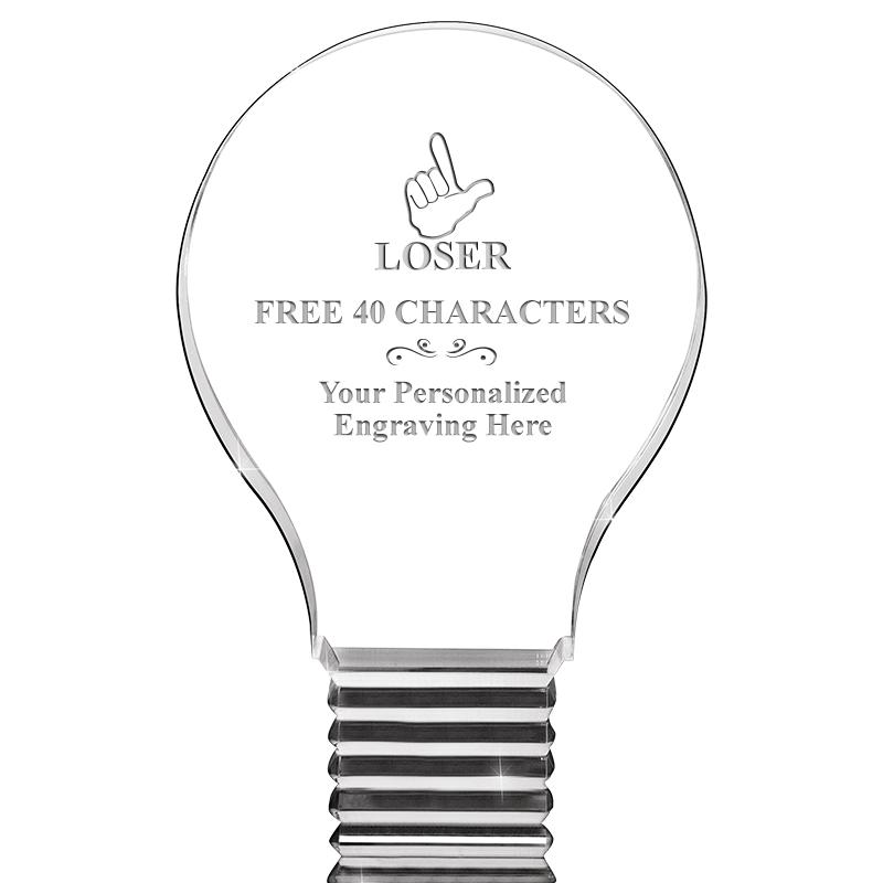 6" LIGHT BULB ACRYLIC