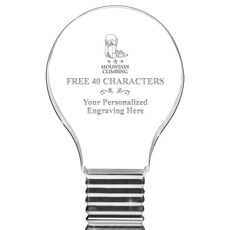 6" LIGHT BULB ACRYLIC